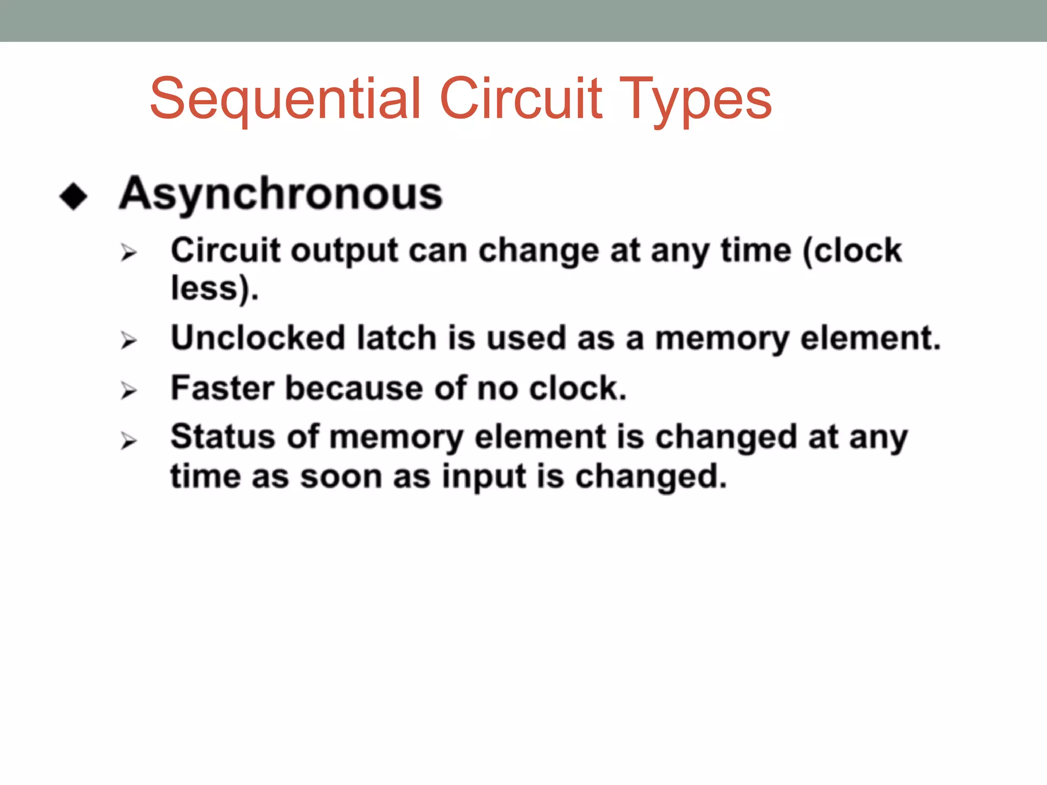 sequential circuits | PPTX