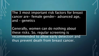 8 signs and symptoms of breast cancer you - medical information | PPTX