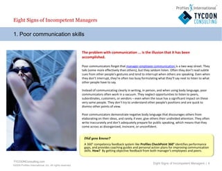 8 signs of incompetent managers | PPTX