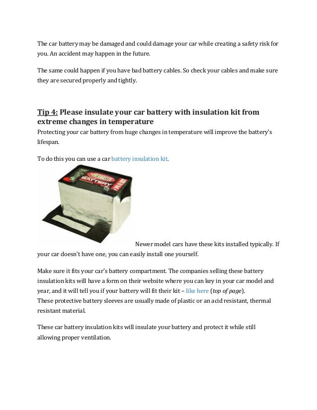 8 Simple Tips Tricks To Extend The Life Of Your Car Battery How L