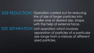 pharmaceutical engineering, p'engg, size separation | PPTX