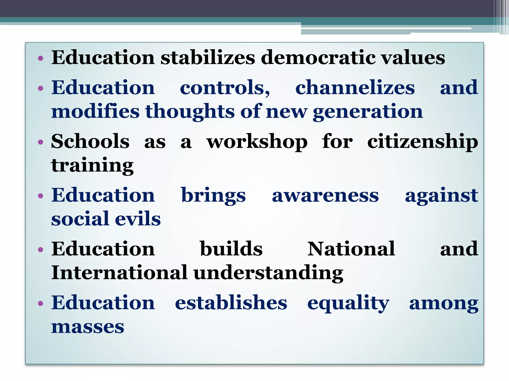 Social Change and Education | PPTX