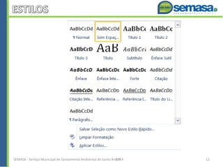 SEMASA - Serviço Municipal de Saneamento Ambiental de Santo André2014 12
 