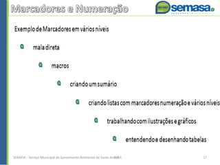 SEMASA - Serviço Municipal de Saneamento Ambiental de Santo André2014 17
 