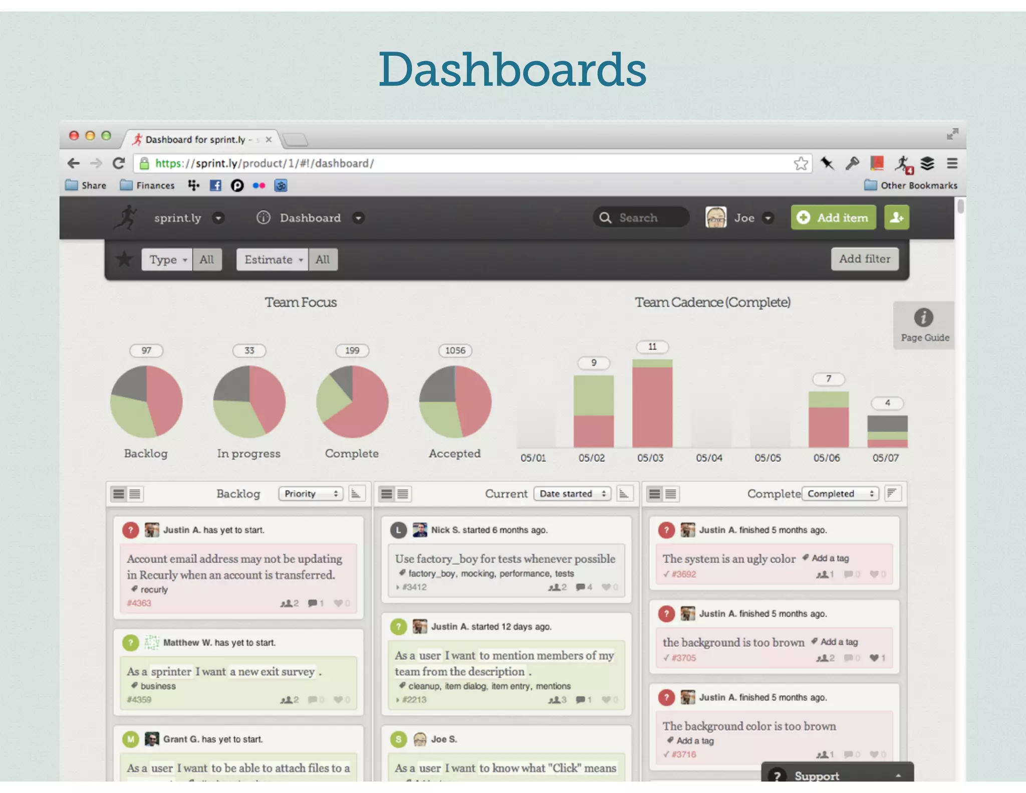 Dashboards