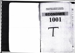 Economie 1001