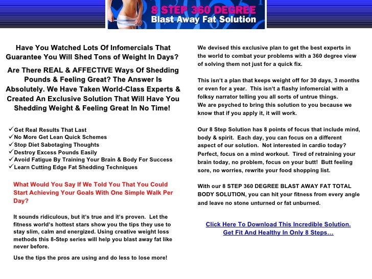 8 Steps 360 Degree Weight Loss Program 8 Steps 360 Degree Weight Loss Program