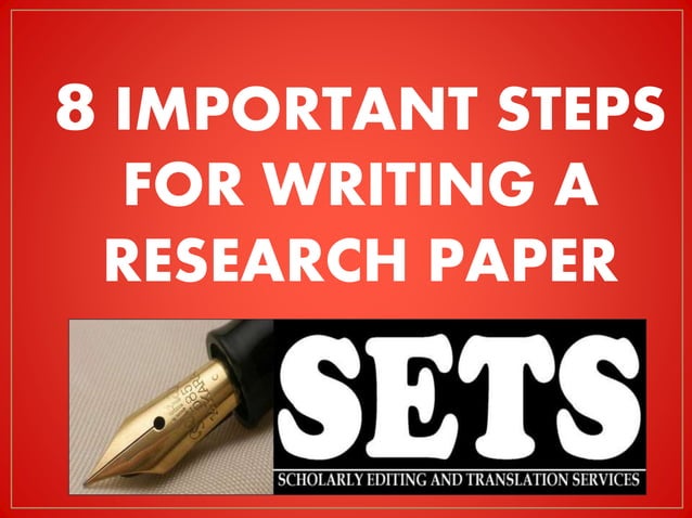 good writing practices for a research paper
