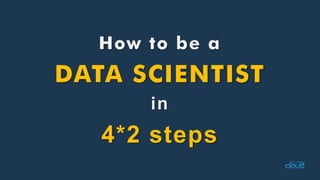 How to be aDATA SCIENTISTin4*2 steps  