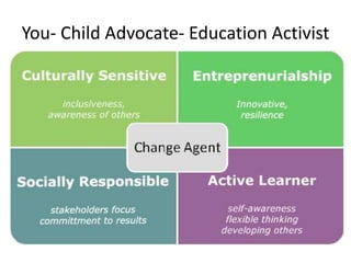 You- Child Advocate- Education Activist

 