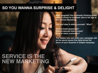 SO YOU WANNA SURPRISE & DELIGHT
Well, congrats! Youʼre already thinking ahead
when it comes to customer care in the age of...