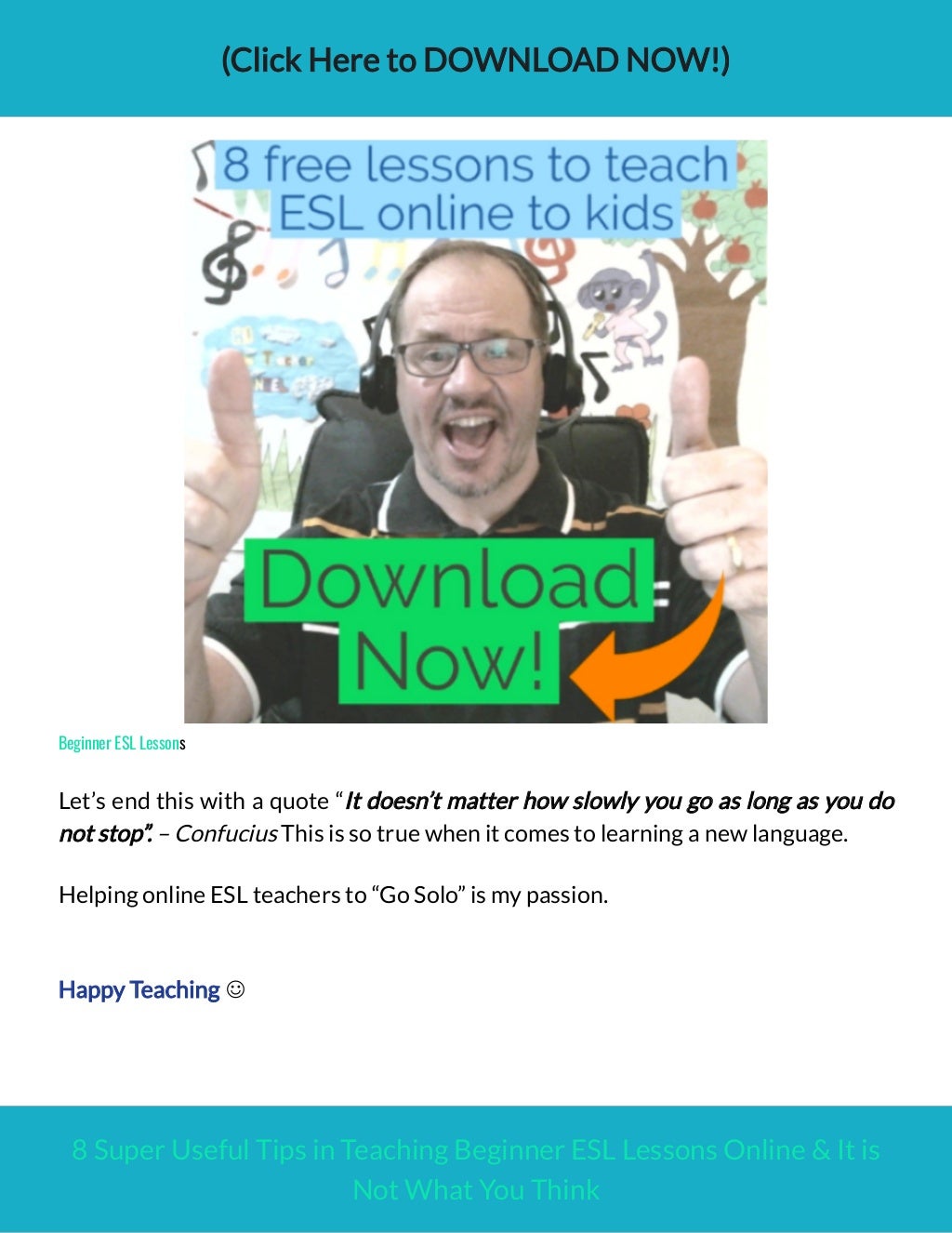 8 super useful tips in teaching beginner esl lessons online it