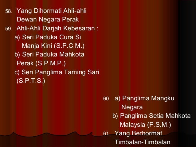 8 Susunan Keutamaan Negeri Perak