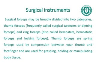 №8 Suturing a wound.Surgical instruments and Suturing a Wound | PDF