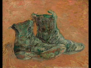 1887 Enero-Febrero Un par de zapatos. Óleo sobre papel sobre cartón (33 x 41 cm)
 