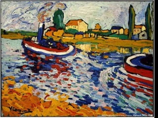 1906 Remolcador en el Sena, Chateau. Vlaminck (1876-1958)
 