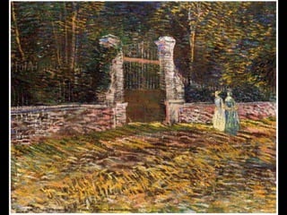 1887 Primavera. Entrada del parque Voyer d'Argenson at Asniéres (55 x 67 cm)
 