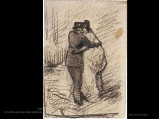 1886
Un hombre y una mujer vistos desde atrás
Dibujo a lápiz y tiza negra
 