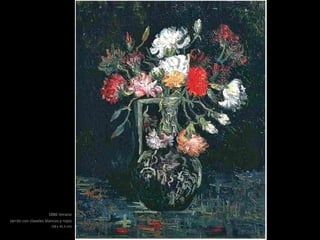 1886 Verano
Jarrón con claveles blancos y rojos
(58 x 45.5 cm)
 