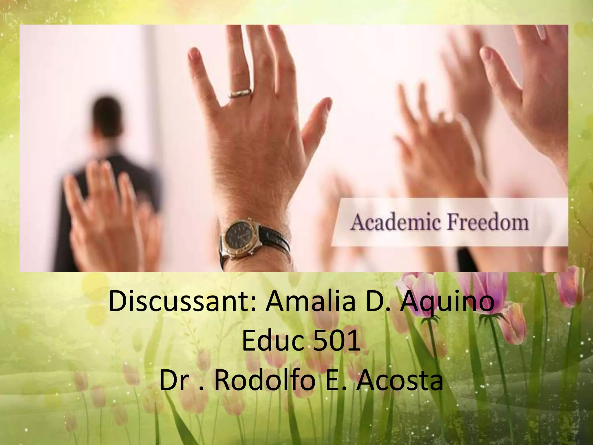 Academic freedom PPT