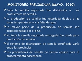 SEMIFOR:UN PROYECTO PARA EL FORTALECIMIENTO DEL SISTEMA DE PRODUCCIÓN DE SEMILLAS CERTIFICADAS PARA EL ARROZ POPULAR EN CUBA”