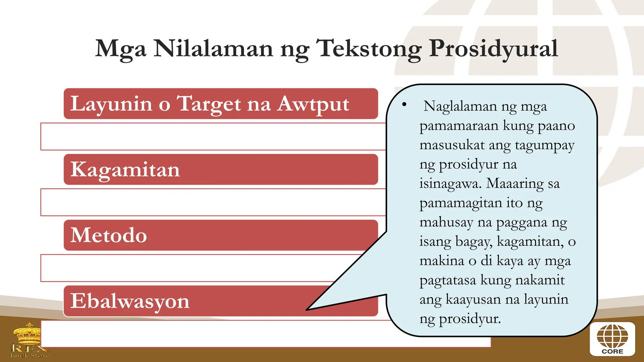 TEKSTONG PROSIDYURAL PAGBASA AT PAGSUSURI NG IBAT IBANG TEKSTO TUNGO SA ...