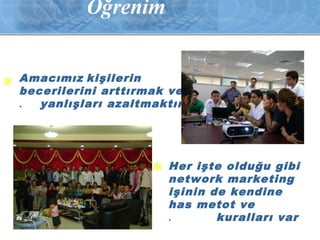 kişilerin becerilerini 
kiş airlettrıirnm baekc veeri loelraisnıi 
Amacımız kişilerin 
becerilerini arttırmak ve 
. y anlışları arttırmak azaltmaktır 
ve olası 
Her işte olduğu gibi 
network marketing 
işinin de kendine 
has metot ve 
. k uralları var 
 