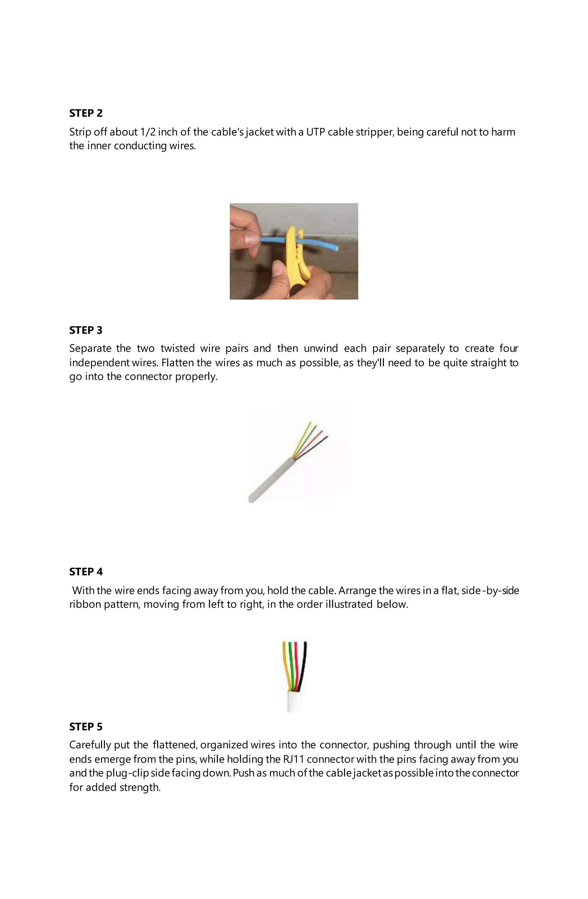 Terminate Rj12 Terminating RJ11 Connector | DOCX