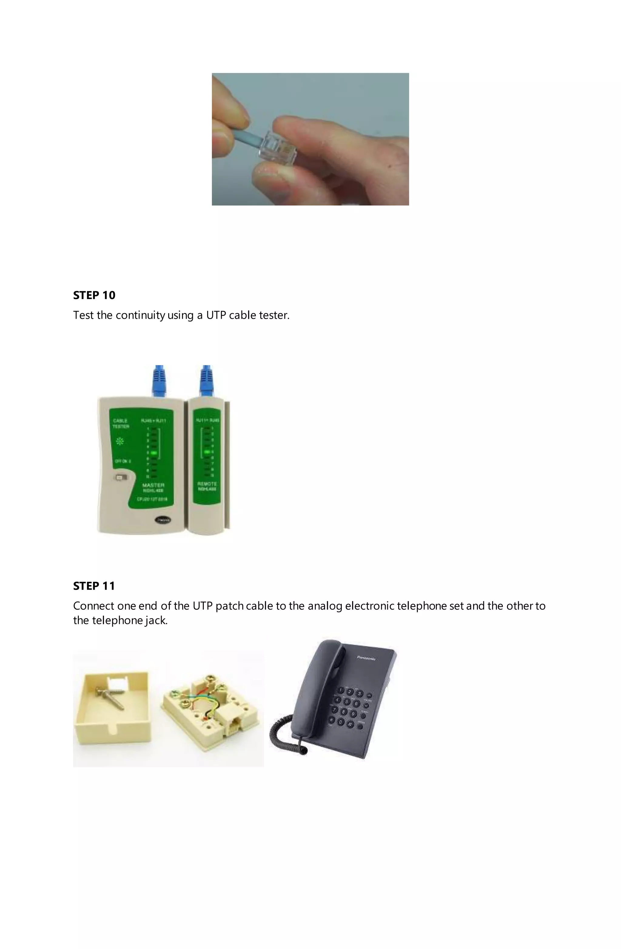 Terminate Rj12 Terminating RJ11 Connector | DOCX