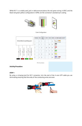 Terminating RJ11 Connector | DOCX