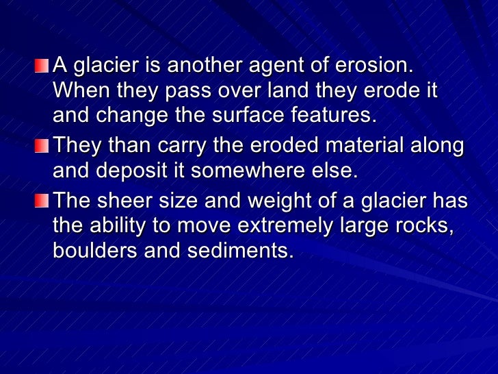 Chapter 8- erosional forces