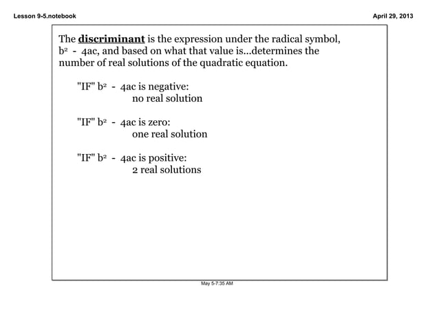 8th algebra -l9.5--april 29 | PDF | Physics | Science