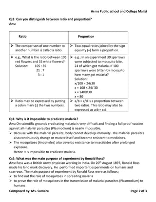 8th class biology chapter 2 exercise solved questions | PDF