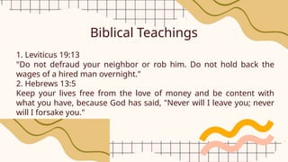 8TH Commandment of the Bible, Thou Shall Not Steal From the Bible ...
