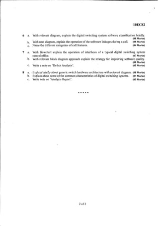 8th semester VTU Electronics and Communication Engineering  till jan 2018