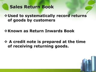 returns inwards or sales returns definition