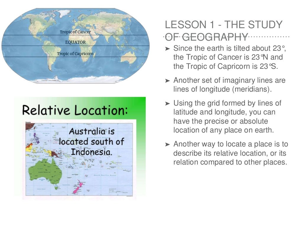 8th grade Geography Chapter 1