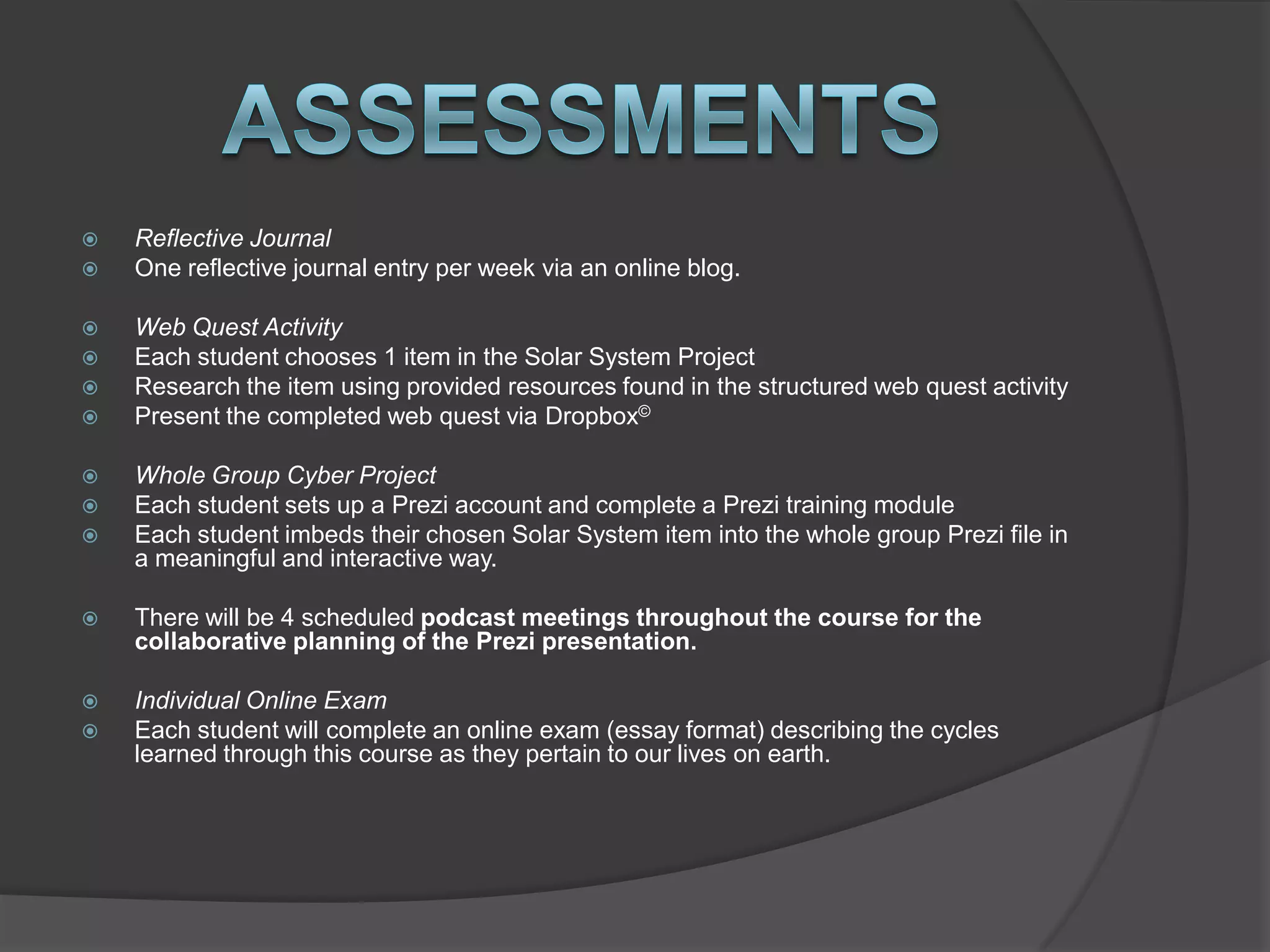 8th grade earth & space science online course | PPTX