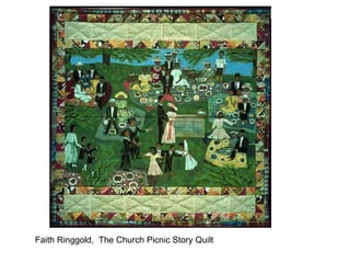 Faith Ringgold,  The Church Picnic Story Quilt 