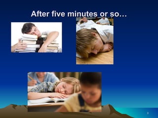 After five minutes or so… 