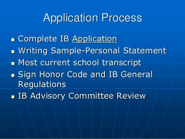 Ib application essay help