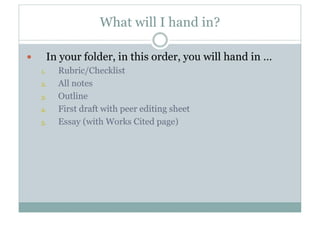 8 Th  Grade Research