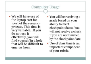8 Th  Grade Research