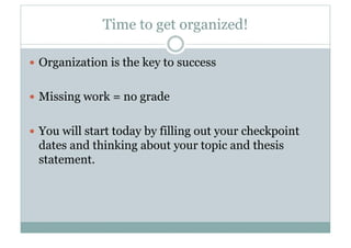 8 Th  Grade Research