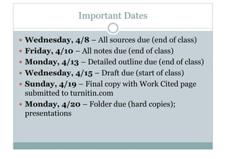 8 Th  Grade Research