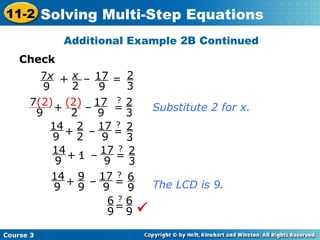 8th grade solving simple equations Practice | PPT