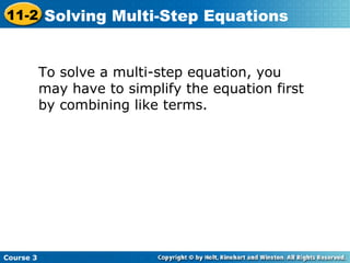 8th grade solving simple equations Practice | PPT