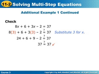 8th grade solving simple equations Practice | PPT