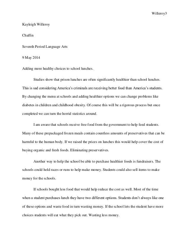 8th grade writting portfolio