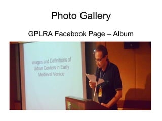 Photo Gallery
GPLRA Facebook Page – Album
 